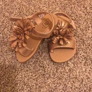 Baby Gap metallic gold sandals